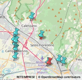 Mappa Via Donatello, 50019 Sesto Fiorentino FI, Italia (5.06667)