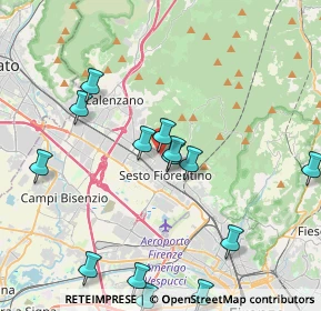 Mappa Via Donatello, 50019 Sesto Fiorentino FI, Italia (4.635)
