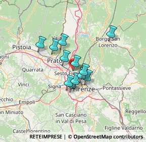 Mappa Via Donatello, 50019 Sesto Fiorentino FI, Italia (9.245)