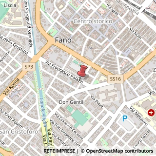 Mappa Viale Antonio Gramsci, 33, 61032 Fano, Pesaro e Urbino (Marche)