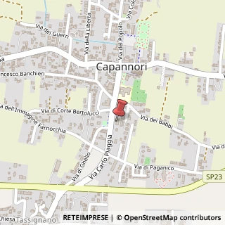 Mappa Via Carlo Piaggia, 21, 55012 Capannori, Lucca (Toscana)