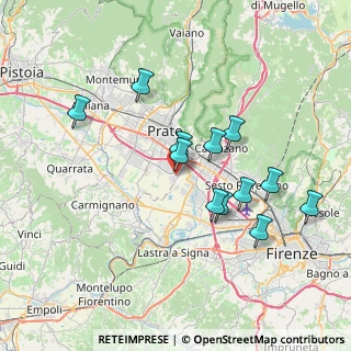 Mappa Via Campostino di S. Maria a Colonica, 59100 Prato PO, Italia (7.00833)