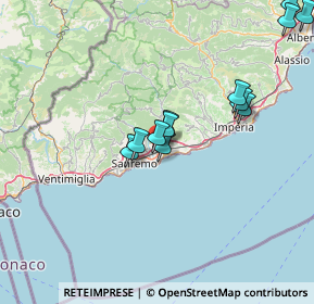 Mappa 18038 Taggia IM, Italia (14.99667)