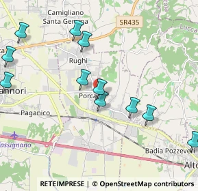 Mappa Via Roma, 55016 Porcari LU, Italia (2.34091)