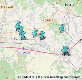 Mappa Via Roma, 55016 Porcari LU, Italia (3.6675)