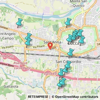 Mappa Via Giovanni Sercambi, 55100 Lucca LU, Italia (1.2475)