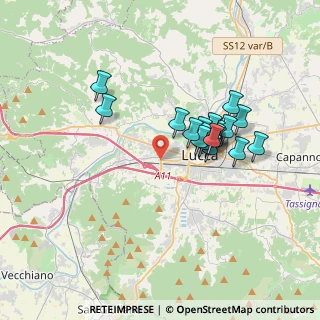 Mappa Via delle Città Gemelle, 55100 Lucca LU, Italia (3.008)