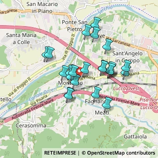 Mappa Via dei Bozzi, 55100 Lucca LU, Italia (0.76)