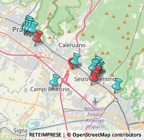 Mappa Via degli Olmi, 50019 Calenzano FI, Italia (4.16105)