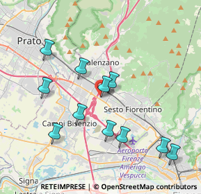 Mappa Via degli Olmi, 50019 Calenzano FI, Italia (3.99182)