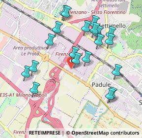 Mappa Via degli Olmi, 50019 Calenzano FI, Italia (1.04)