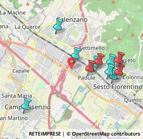 Mappa Via degli Olmi, 50019 Calenzano FI, Italia (1.93727)
