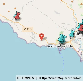 Mappa Via delle Miniera, 92010 Porto Empedocle AG, Italia (7.3955)