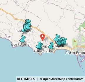 Mappa Via delle Miniera, 92010 Porto Empedocle AG, Italia (1.876)