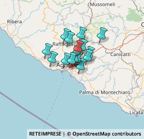 Mappa Via Panoramica dei Templi, 92100 Agrigento AG, Italia (7.98188)