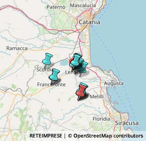 Mappa Via Gaeta, 96016 Lentini SR, Italia (7.6835)