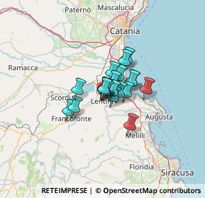 Mappa Via Duca D'Aosta, 96016 Lentini SR, Italia (7.3045)