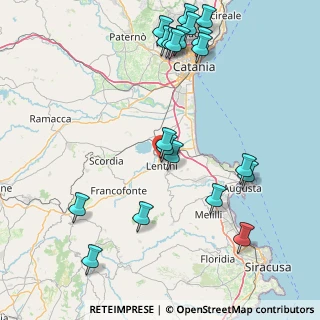 Mappa Viale Regione Siciliana, 96016 Lentini SR, Italia (22.0275)