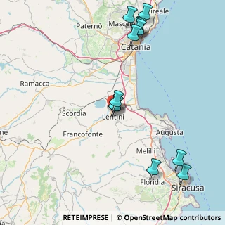 Mappa Via Giuseppe Di Mari, 96016 Lentini SR, Italia (21.50667)