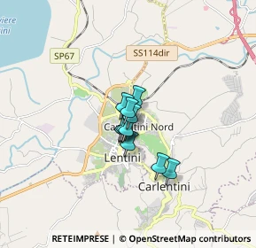 Mappa Via Francesco Cilea, 96016 Lentini SR, Italia (0.88364)
