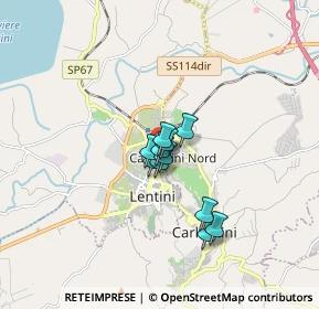 Mappa Via Francesco Cilea, 96016 Lentini SR, Italia (1.08273)