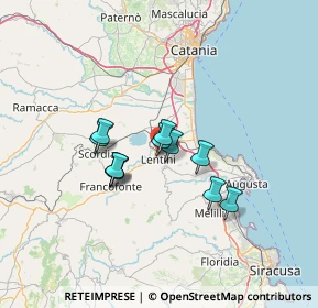 Mappa Via Francesco Cilea, 96016 Lentini SR, Italia (10.71091)