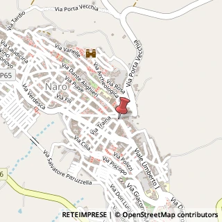Mappa Piazza Camillo Benso Conte di Cavour, 25, 92028 Naro, Agrigento (Sicilia)