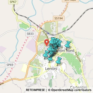 Mappa Via Vittorini, 96016 Lentini SR, Italia (0.57882)