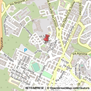 Mappa Via Caltanissetta, 41, 96016 Lentini, Siracusa (Sicilia)
