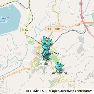 Mappa Via Etnea angolo, 96016 Lentini SR, Italia (1.30273)