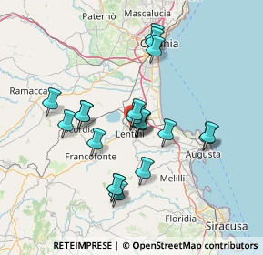 Mappa Via Etnea angolo, 96016 Lentini SR, Italia (14.062)
