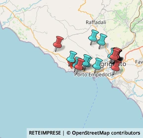 Mappa Via Pier Santi Mattarella, 92010 Realmonte AG, Italia (7.4855)