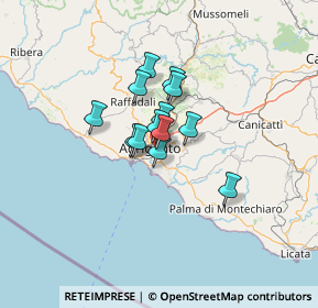 Mappa Realmonte, 92100 Agrigento AG, Italia (8.69154)