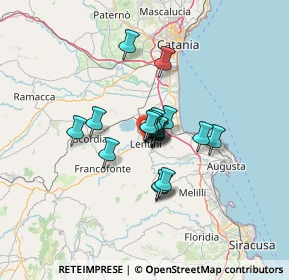 Mappa Via Carrubbazza, 96016 Lentini SR, Italia (8.6465)