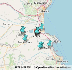 Mappa Via Villafranca, 96016 Lentini SR, Italia (8.85273)