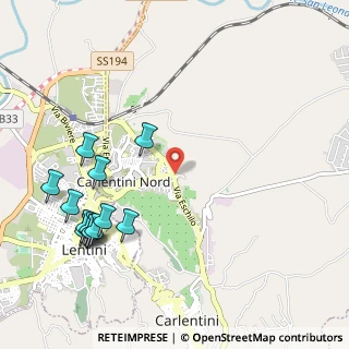 Mappa Via C. Collodi, 96013 Carlentini SR, Italia (1.44231)