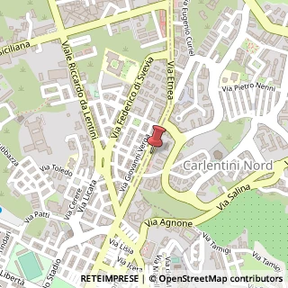 Mappa Via Etnea, 75, 96016 Lentini, Siracusa (Sicilia)