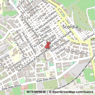 Mappa Piazza Regina Margherita, 37, 95048 Scordia, Catania (Sicilia)
