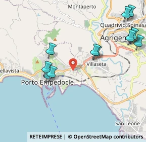 Mappa Via Giuseppe Ungaretti, 92014 Porto Empedocle AG, Italia (2.7875)