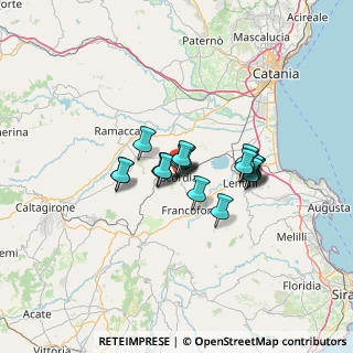Mappa Via Giuseppe Garibaldi, 95046 Palagonia CT, Italia (9.7565)