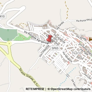 Mappa Via Rotabile Agrigento, 148, 92028 Naro, Agrigento (Sicilia)