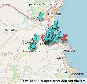 Mappa Contrada riciputo zona asi snc, 96016 Lentini SR, Italia (7.9785)