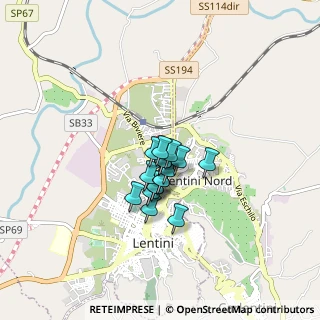 Mappa Via di Svevia Federico, 96016 Lentini SR, Italia (0.54706)