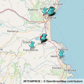 Mappa Via Etnea, 96016 Lentini SR, Italia (17.111)