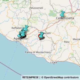 Mappa Via de Castellett, 92028 Naro AG, Italia (16.0935)
