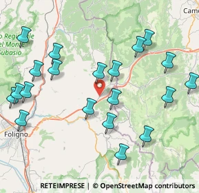 Mappa SS 77 della Val di Chienti, 06034 Foligno PG (9.7635)