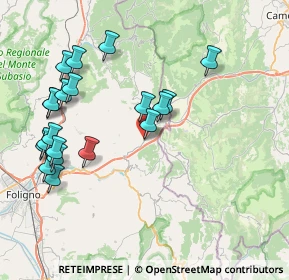 Mappa SS 77 della Val di Chienti, 06034 Foligno PG (8.967)