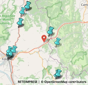 Mappa SS 77 della Val di Chienti, 06034 Foligno PG (11.8655)