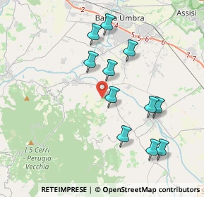 Mappa Via Brugnola, 06084 Bettona PG, Italia (3.88182)