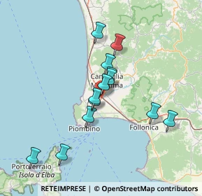 Mappa Via Piombinese, 57021 Campiglia Marittima LI, Italia (12.70538)